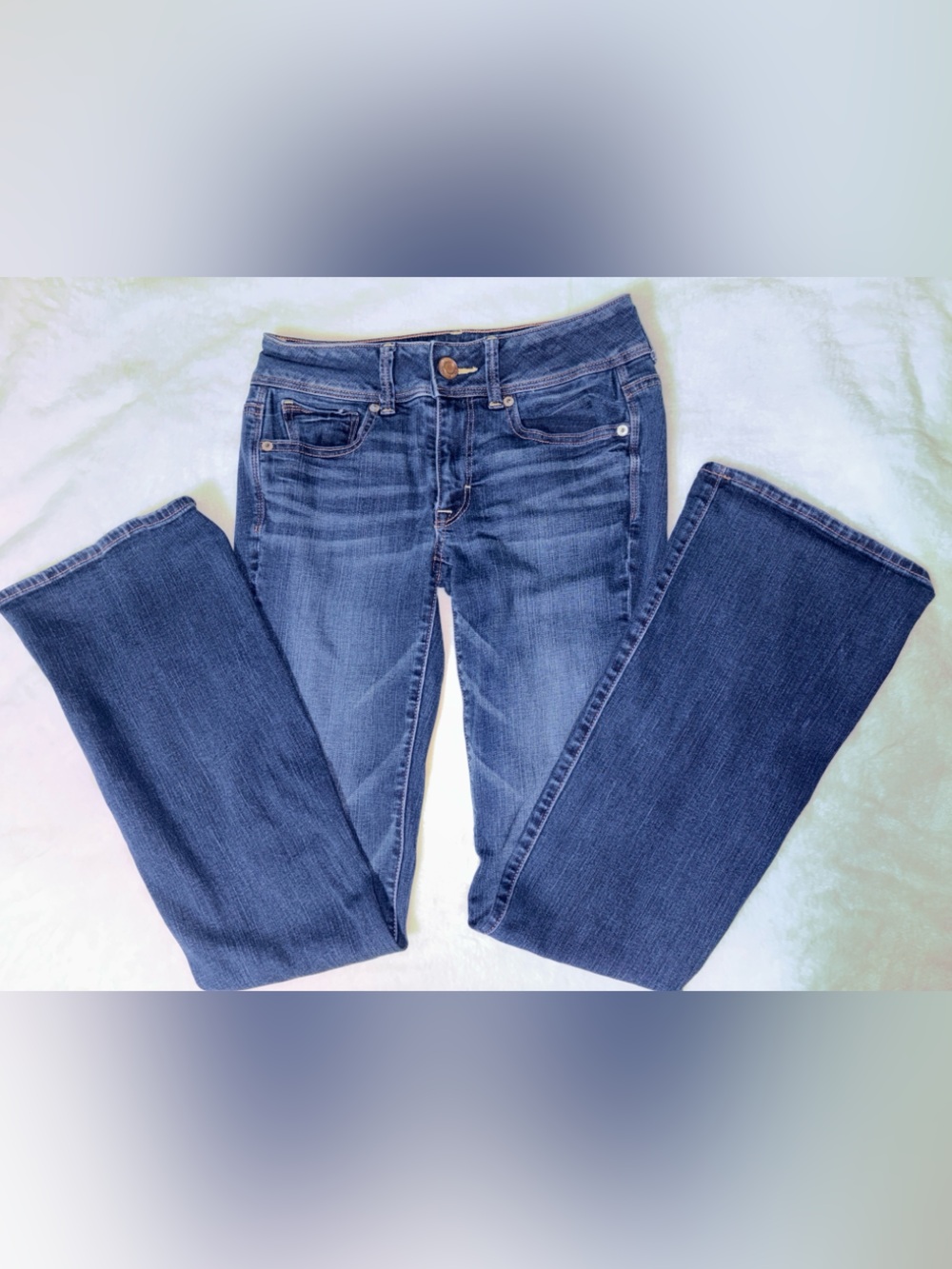 American Eagle Outfitters Women's Dark Indigo Flare Jeans